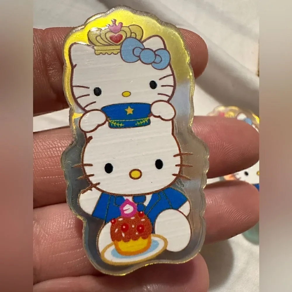 Hello Kitty Amazing Hair Clip 2 Pcs  Aurora borealis